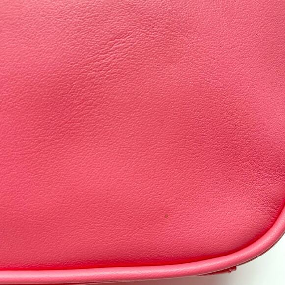 Marc Jacobs 🎀 Tempo Baguette Shoulder Bag PINK LEMONADE bubblegum silver links - Picture 12 of 16